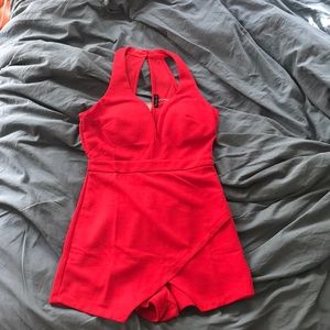Red romper